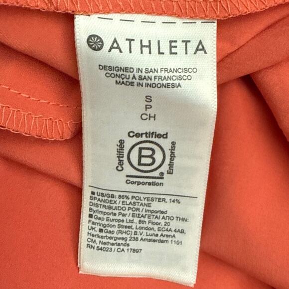 Athleta Presidio Hi-Lo Dress Pink Coral Size Small - Picture 8 of 12